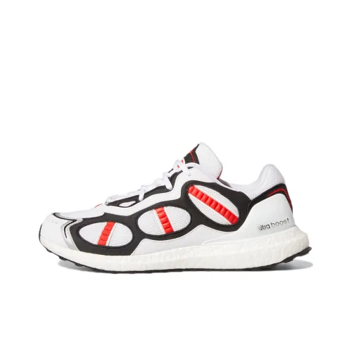 Adidas Износостойкие низкие беговые кроссовки унисекс белые и красные