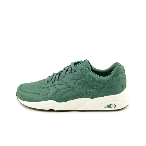 PUMA R698 Trinomic Crckl Low Топ Повседневная обувь Мужская Зеленая