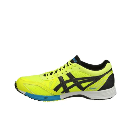 Asics Tartherzeal Ts 4 Low Топ Беговые кроссовки Мужской Неоново-желтый Черный