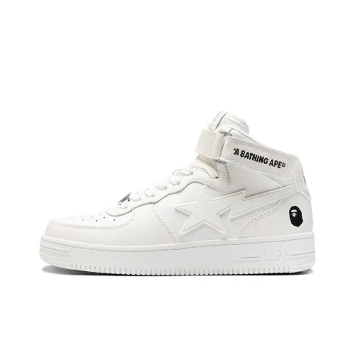 A BATHING APE STA MID Топ Стильный Скейтбординг Мужской Белый