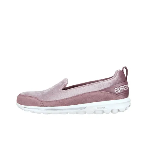 Skechers Go Walk Classic Swanky Амортизация Износостойкий Низкий Топ Повседневная Обувь Женская Фуксия
