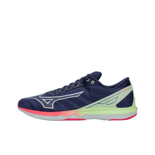 Mizuno Wave Shadow 5 Low Топ Беговые кроссовки Мужской Синий Красный Зеленый