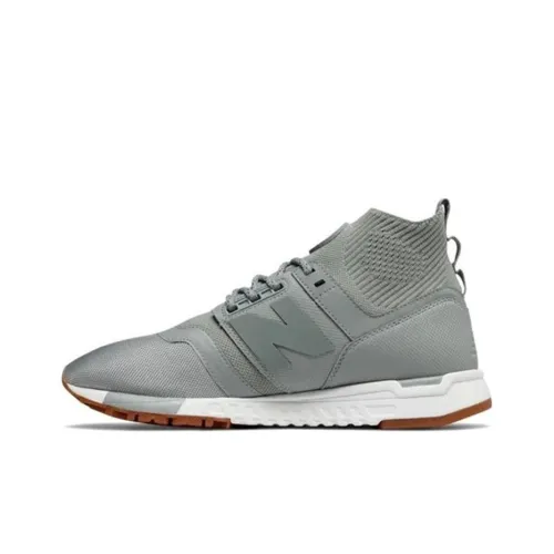 New Balance NB 247 MID Топ Повседневные Беговые Кроссовки Мужские Железо Серый