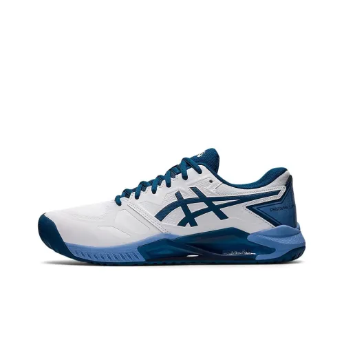 Asics Challenger 13 Low Top Теннисные Кроссовки Мужские Белые Синие