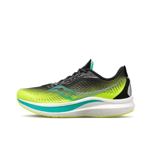 Saucony Endorphin Speed 2 Speed 2 Low Топ Беговые кроссовки Мужской Зеленый Черный Синий Профессиональный Гонки M Ширина