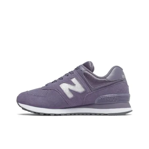 New Balance NB 574 Low Топ Беговые кроссовки Женские Серый Фиолетовый