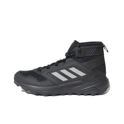 Adidas Jerzotrail MID противоскользящая устойчивая к истиранию высокая обувь для альпинизма Мужская Черная