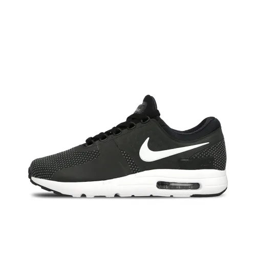 Nike Air Max ZERO Low Топ Air Cushion Беговые кроссовки Мужской Черный