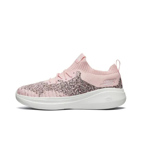 Skechers Амортизация Дышащий Противоскользящий Низкий Топ Беговые кроссовки Женские Светло-розовый