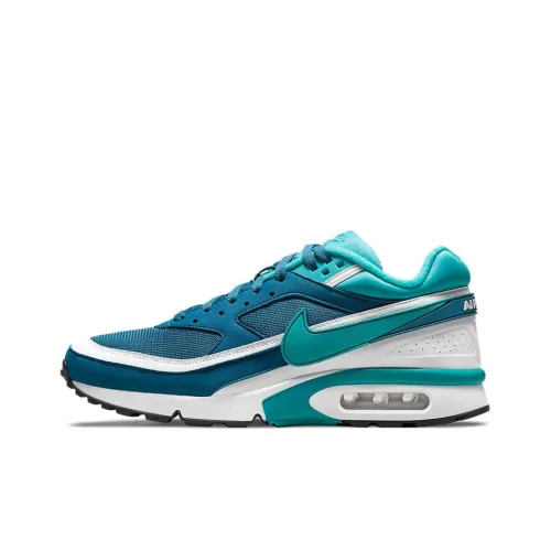 Nike Air Max BW Low Топ Беговые кроссовки Мужской Озерный зеленый Air cushion Ткани вязаные