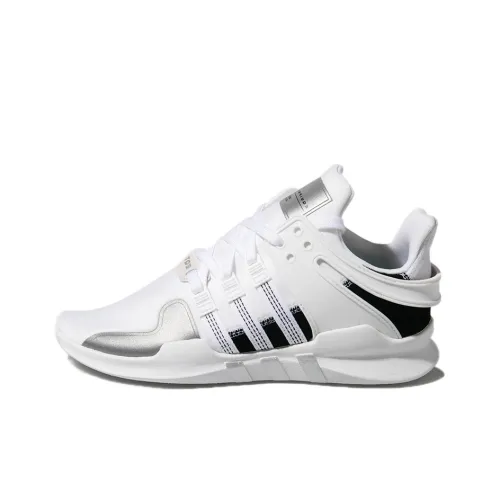 Adidas Originals EQT Support ADV Устойчивый к истиранию низкий топ кроссовки для бега на длинные дистанции унисекс белые черные