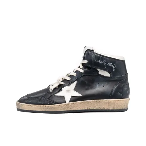 Golden Goose Высокие Топы Стильные Скейтбординг Мужские Черные