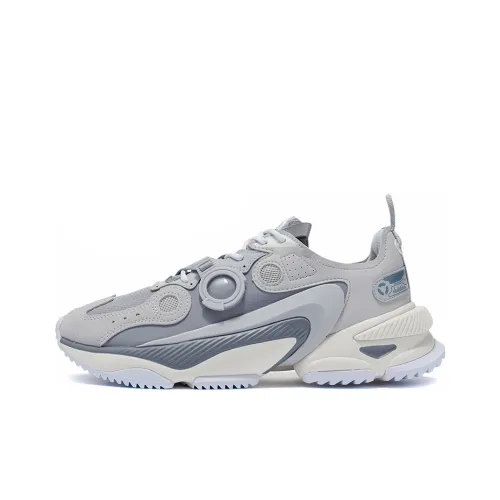 LINING Nebula M1 Амортизаторы Ударопрочный Устойчивый к истиранию Легкий Низкий Топ Спортивная Повседневная Обувь Мужская Серый