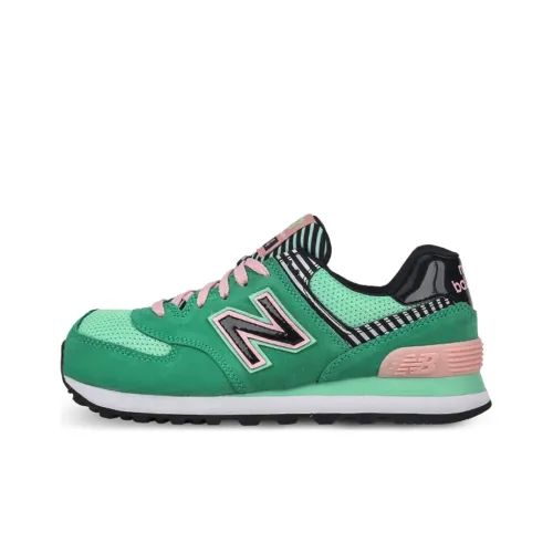 New Balance NB 574 Low Топ Марафон Беговые кроссовки Женские Зеленый
