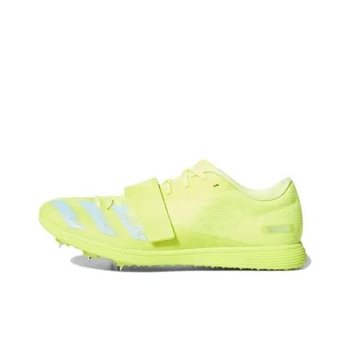 Adidas Adizero Triple Jump Амортизация и Устойчивость к Износу Покрытие Низкий Топ Беговые кроссовки Мужские Свежий Зеленый