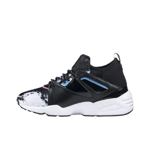 PUMA Bog Sock Slip Resistant Abrasion Resistant Легкий MID Топ Беговые кроссовки Женские Черный