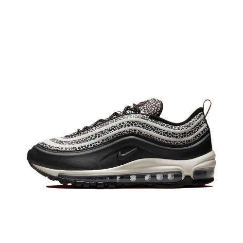 Nike Air Max 97 Low Беговые кроссовки Мужские Черно-белые