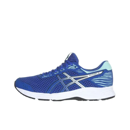 Asics Raiden 3 Устойчивые к истиранию Низкие Беговые кроссовки Женские Синие