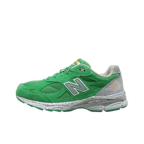 New Balance NB 990 V3 Low Топ Беговые кроссовки Мужской Зеленый 2014 Boston Marathon Commemorative Edition