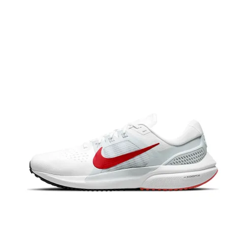 Nike Air Zoom Vomero 15 Амортизаторы Slip-resistant Abrasion-resistant Низкий топ Беговые кроссовки Мужские Белый Красный