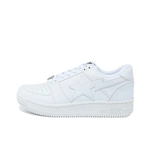 A BATHING APE STA Low M2 Low Топ Стильные Скейтбординги Мужской Белый