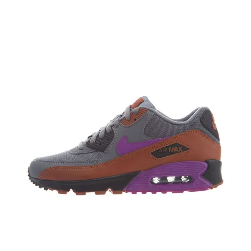 Nike Air Max 90 Low Топ Беговые кроссовки Мужской Серый Оранжевый Синий