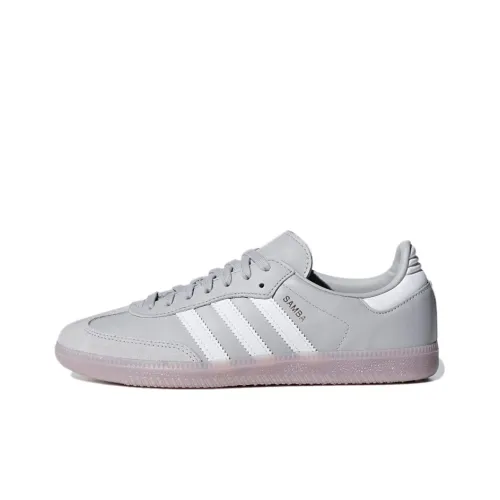 Adidas Originals SAMBA OG Low Топ Скейтборд Кроссовки Унисекс Серый Белый