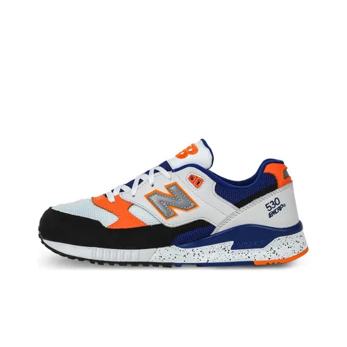 New Balance NB 530 Low Топ Марафон Беговые кроссовки Мужской Черный Белый Синий