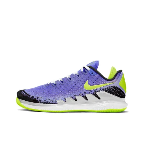 Nike Air Zoom Vapor X KNIT Амортизаторы Slip-resistant Низкий топ Кроссовки для тенниса Женские Синий Зеленый