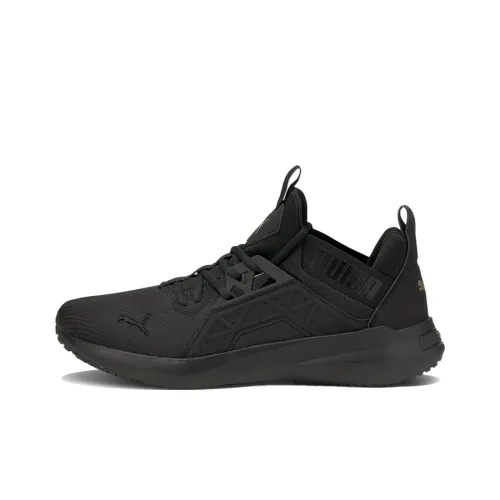 PUMA Enzo Slip-resistant Abrasion-resistant Breathable Lightweight Low-top Casual Running Shoes Men's Black PUMA Enzo Противоскользящий Устойчивый к истиранию Дышащий Легкий Низкий верх Повседневные Беговые Кроссовки Мужские Черные