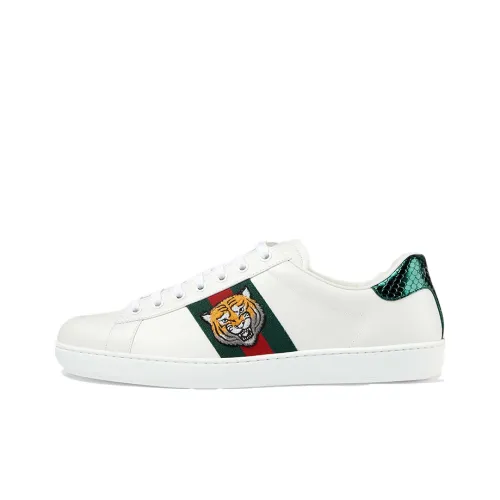 GUCCI Ace Стильные Скейтбординги Мужской Белый