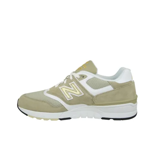 New Balance NB 597 Low Топ Беговые кроссовки Мужские Темный хаки