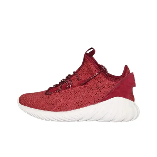 Adidas Originals Tubular Аbrasion Resistant Баланс Shock Absorbers Slip Resistant Низкий Топ Casual Унисекс Красный