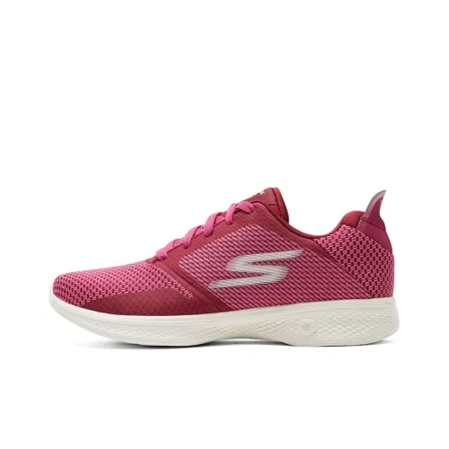 Skechers Go Walk 4 FASCINATE Низкий Топ Беговые кроссовки Женские Розовый