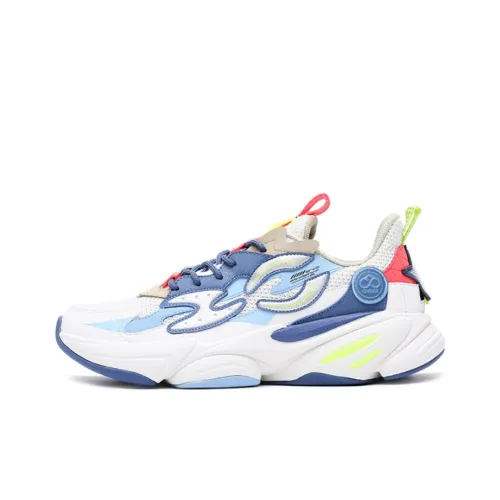 Erke Strange Bomb Амортизация Дышащий Устойчивый к истиранию Низкий Топ Беговые кроссовки Мужской