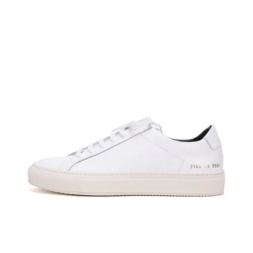 COMMON PROJECTS Низкие кроссовки для скейтбординга Мужские Белые