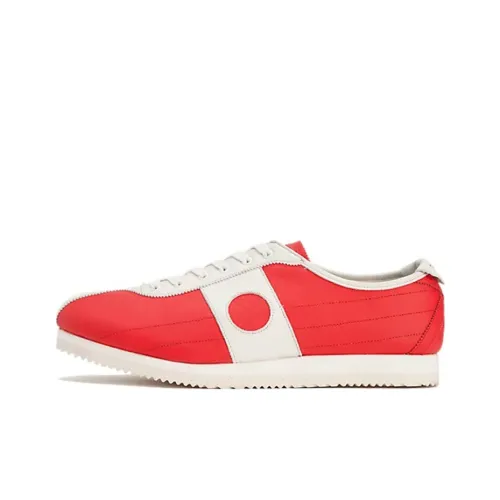 Onitsuka Tiger Nippon 60 Устойчивые к истиранию Низкие Кроссовки для бега Унисекс Красные Белые