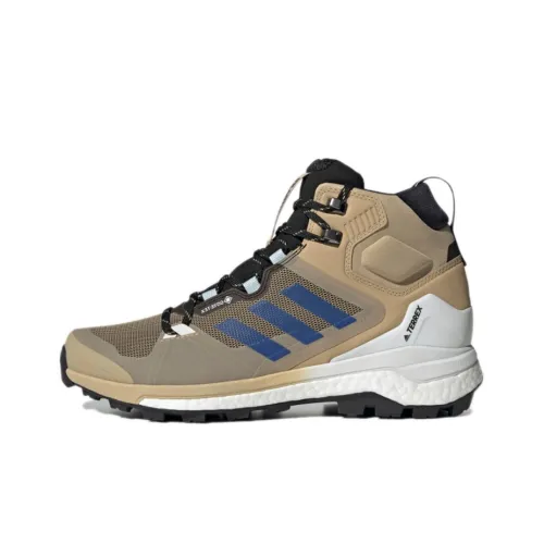 adidas Terrex Skychaser 2 MID Gore Tex Поход Устойчивый к истиранию Высокий Топ Походная обувь Мужская Коричневый