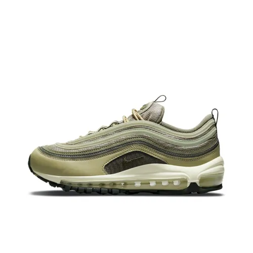 Nike Air Max 97 Low Беговые кроссовки Топ для женщин оливково-зеленый