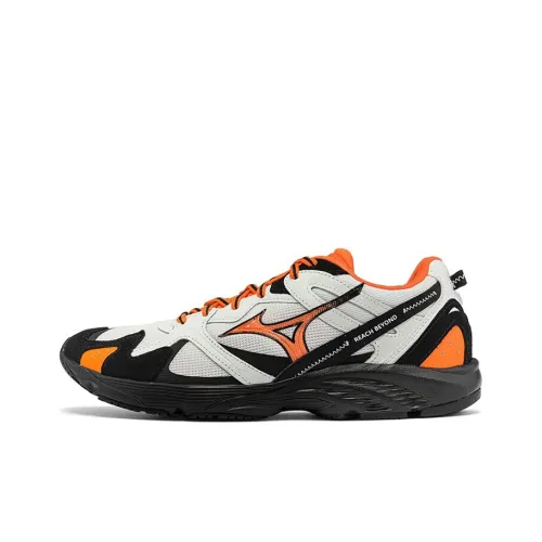 Mizuno LG 90s EC Slip-on Устойчивый к истиранию Дышащий Низкий Топ Повседневные Беговые кроссовки Унисекс Черный Белый Оранжевый