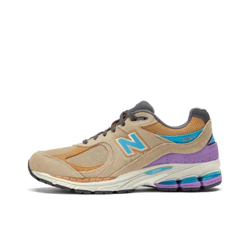 New Balance NB 2002R Устойчивость к истиранию Покрытие Поддержка Легкий Низкий Топ Беговые кроссовки Unisex Light Верблюжий цвет