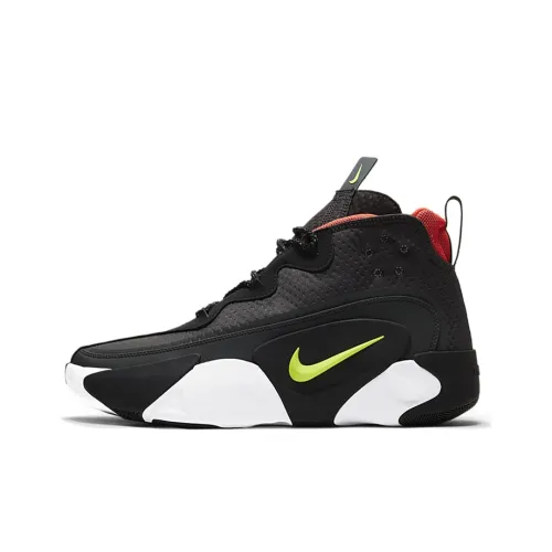 nike React Frenzy Амортизаторы Shock Absorbers Противоскользящие Устойчивые к истиранию MID Топ Повседневные Беговые кроссовки Мужские Черные Красные