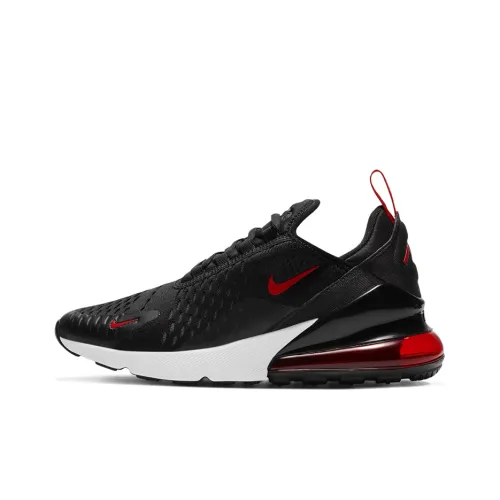 Nike Air Max 270 Low Беговые кроссовки Мужские Черные Красные Белые