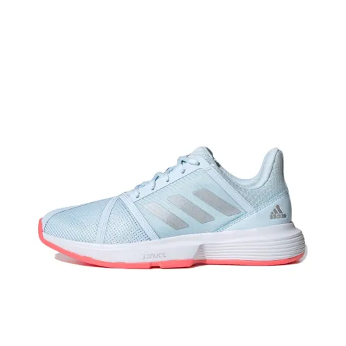 Adidas Courtjam Bounce Slip-Resistant Низкий Топ Теннисные Кроссовки Женские Светло-Синие