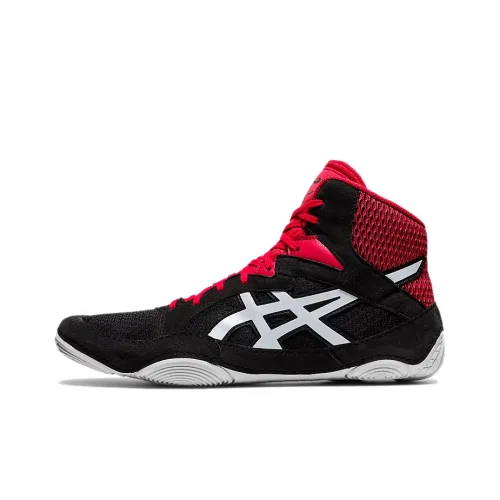 Asics Snapdown 3 Устойчивый к истиранию Дышащий Легкий MID Беговые кроссовки Унисекс Черный Красный