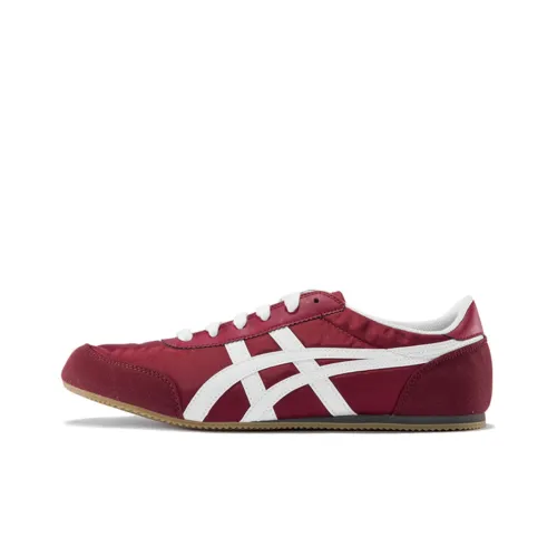 Onitsuka Tiger Track Trainer Амортизаторы Shock Absorbers Противоскользящие Устойчивые к истиранию Низкий топ Беговые кроссовки Unisex Бордовый