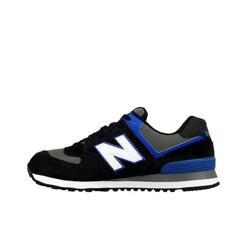 New Balance NB 574 Low Топ Беговые кроссовки Мужской Черный Синий