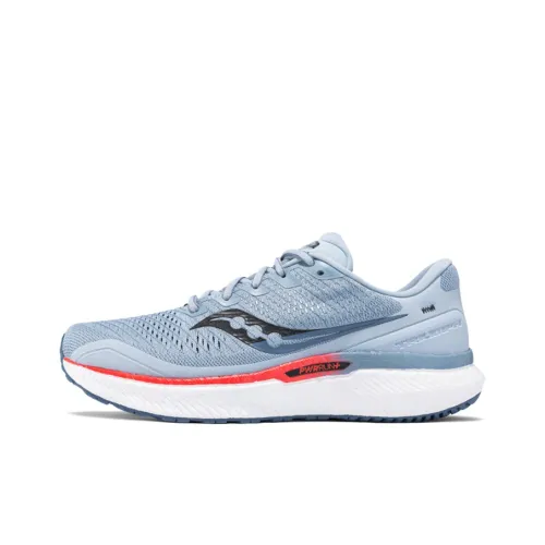 Saucony Triumph 18 Амортизаторы Slip-resistant устойчивые к истиранию дышащие низкий топ беговые кроссовки Мужской Синий Красный