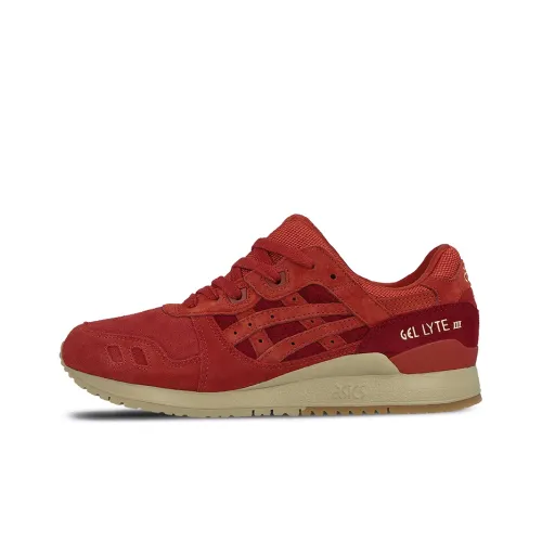 Asics Gel Lyte 3 Low Топ Беговые кроссовки Унисекс Китайский Красный