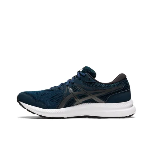 Asics Gel Contend 7 Low Top Повседневные Беговые Кроссовки Мужские Синие